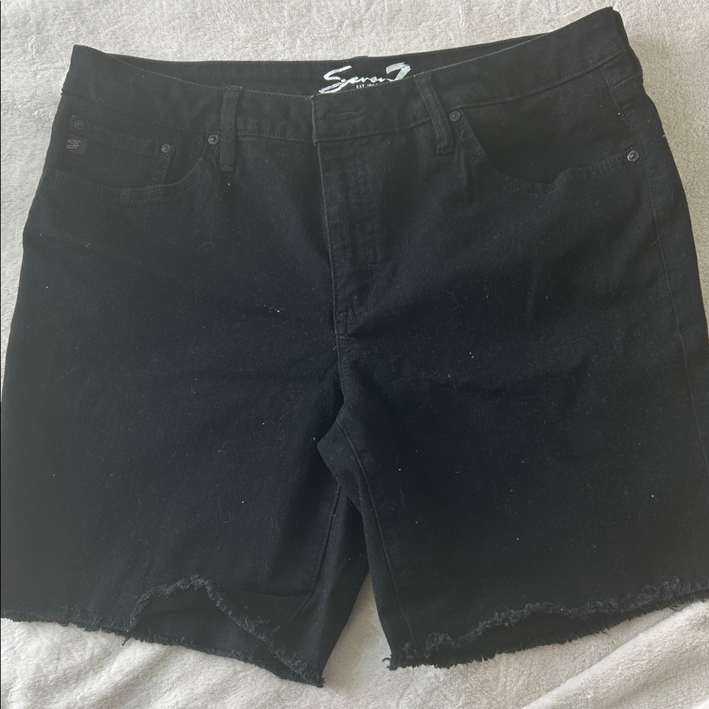 Seven7 Black Jean Shorts for Women